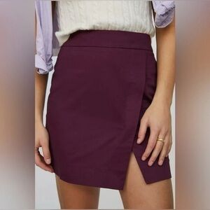 Anthropologie Porridge structured mini skirt